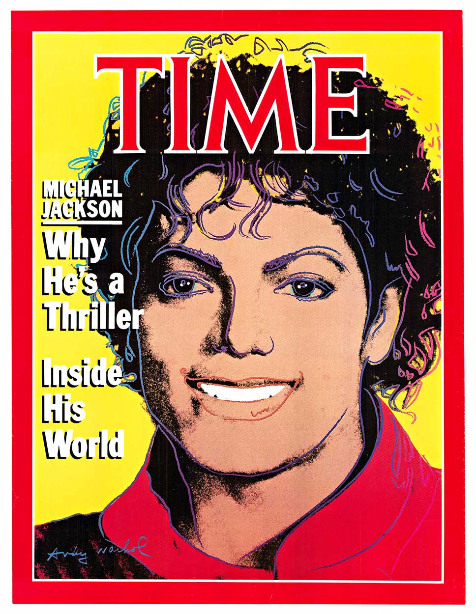 Andy Warhol – Capa da revista Time (Michael Jackson), 1984